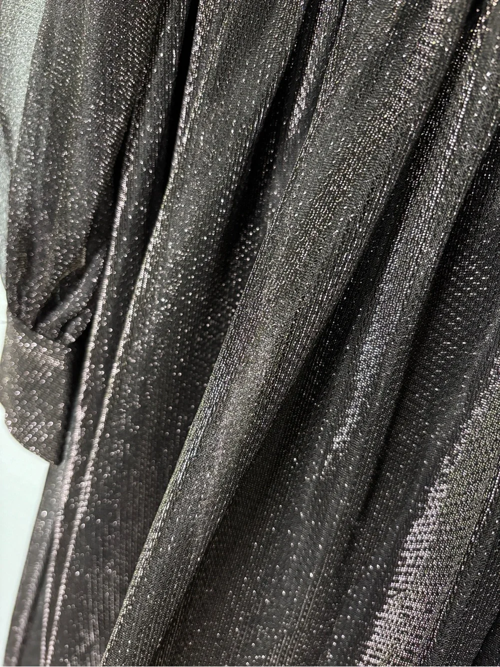 Baltic Born NWT Octavia Shimmer Gown Black Long Sleeve M